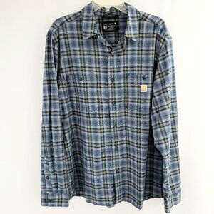 Carhartt Button-Front Rugged Flex Long Sleeve Shirt NWOT LARGE Relaxed FIt